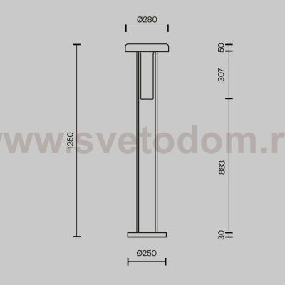 Напольный светильник (торшер) Maytoni MOD463FL-L24B3K
