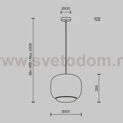 Подвесной светильник Maytoni MOD466PL-L12W3K