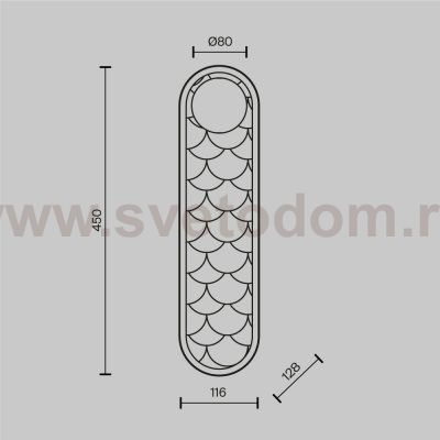 Настенный светильник (бра) Maytoni MOD473WL-L25BSK