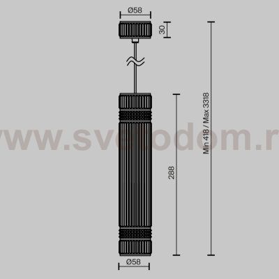 Подвесной светильник Maytoni MOD475PL-01B