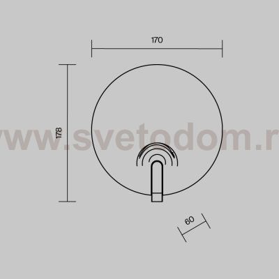 Настенный светильник (бра) Maytoni MOD481WL-L5BS3K