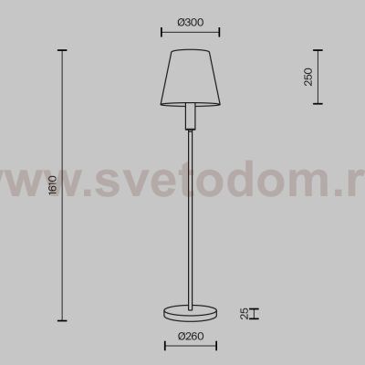 Напольный светильник (торшер) Maytoni MOD483FL-01BS