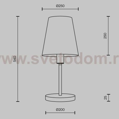 Настольный светильник Maytoni MOD483TL-01BS