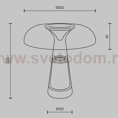 Настольный светильник Maytoni MOD484TL-L8BK