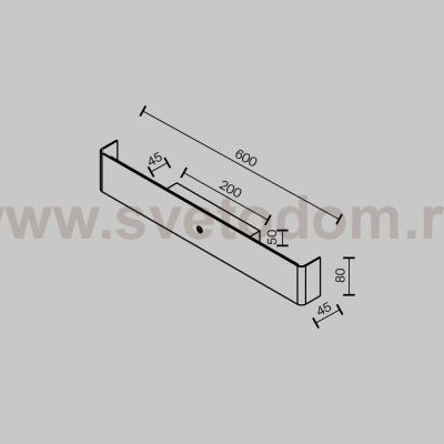 Настенный светильник (бра) Maytoni MOD492WL-L12BK