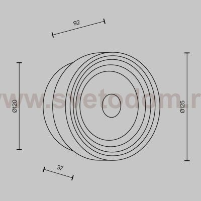 Настенный светильник (бра) Maytoni MOD493WL-L6PTK2