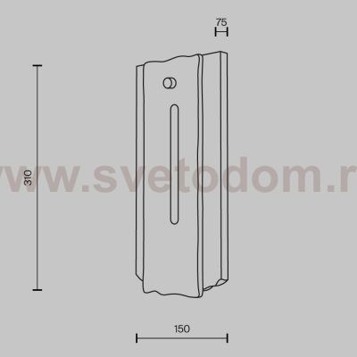 Настенный светильник (бра) Maytoni MOD523WL-L15BG3K