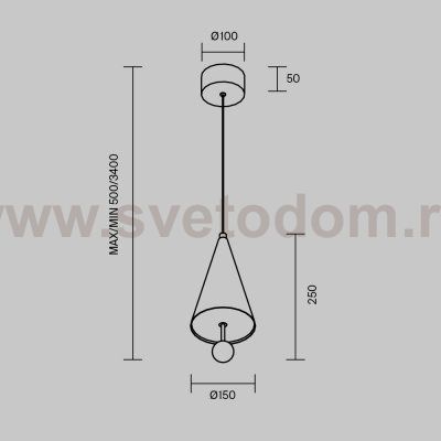 Подвесной светильник Maytoni MOD534PL-L11B3K