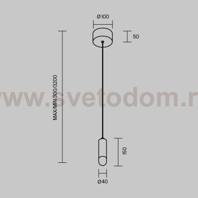 Подвесной светильник Maytoni MOD534PL-L4B3K1