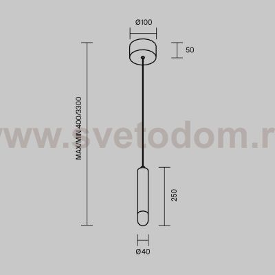 Подвесной светильник Maytoni MOD534PL-L4B3K