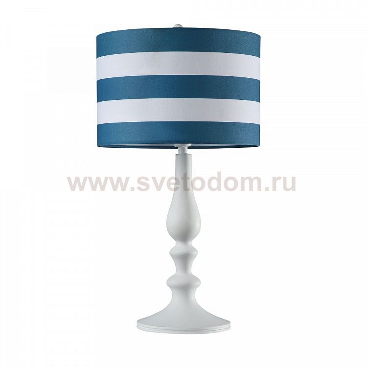 Настольная лампа с полосатым абажуром Maytoni MOD963-TL-01-W