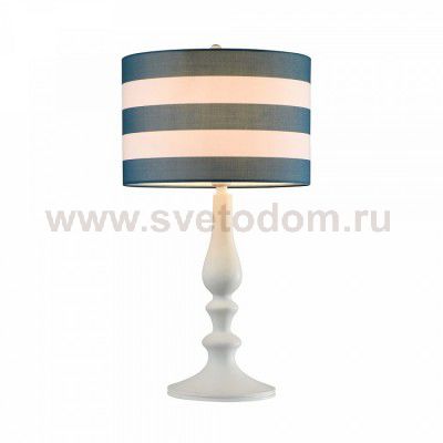 Настольная лампа с полосатым абажуром Maytoni MOD963-TL-01-W