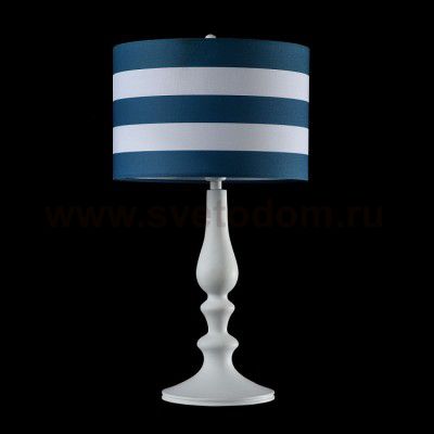 Настольная лампа с полосатым абажуром Maytoni MOD963-TL-01-W