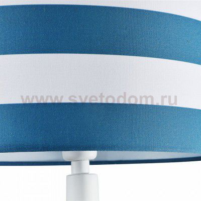 Настольная лампа с полосатым абажуром Maytoni MOD963-TL-01-W