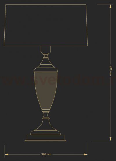 Настольная лампа Kutek MONZA MON-LG-1(N/A)