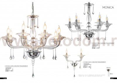 Люстра Crystal lux MONICA SP6 CHROME/TRANSPARENT 2500/306