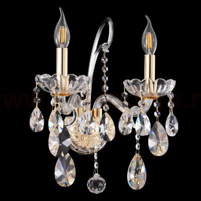 Светильник настенный бра Crystallux MONICA AP2 GOLD MONICA