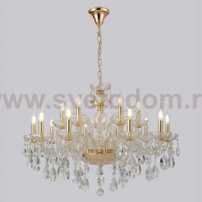 Люстра Crystallux MONICA SP10+5 GOLD MONICA