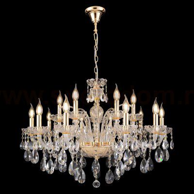 Люстра Crystallux MONICA SP10+5 GOLD MONICA