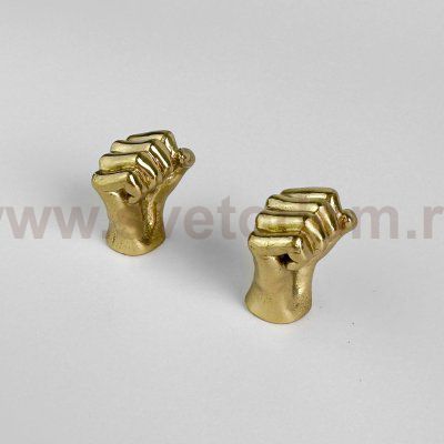 Ручка-кнопка MOS004 brass
