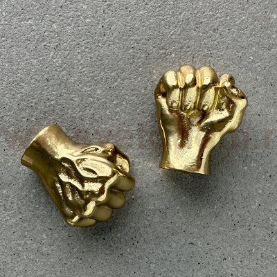 Ручка-кнопка MOS004 brass