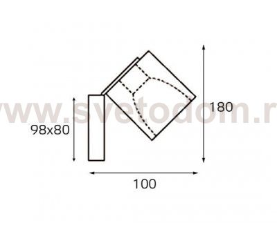 MRC0821W-1 black светильник настенно-потолочный Italline