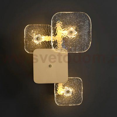 Настенный светильник MT9050-3W brass