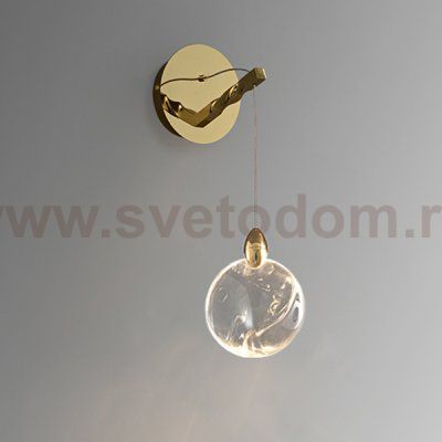 Настенный светильник MT9176-1WB titanium gold