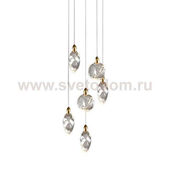 Подвесной светильник MT9176-6H titanium gold