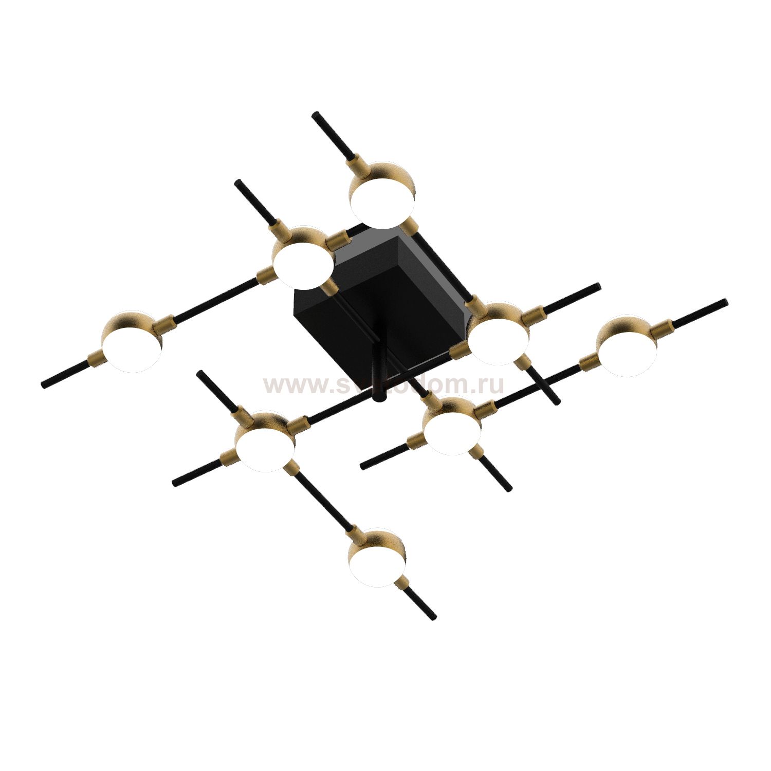 Потолочный светильник Illuminati MX18001067-8A  black/gold