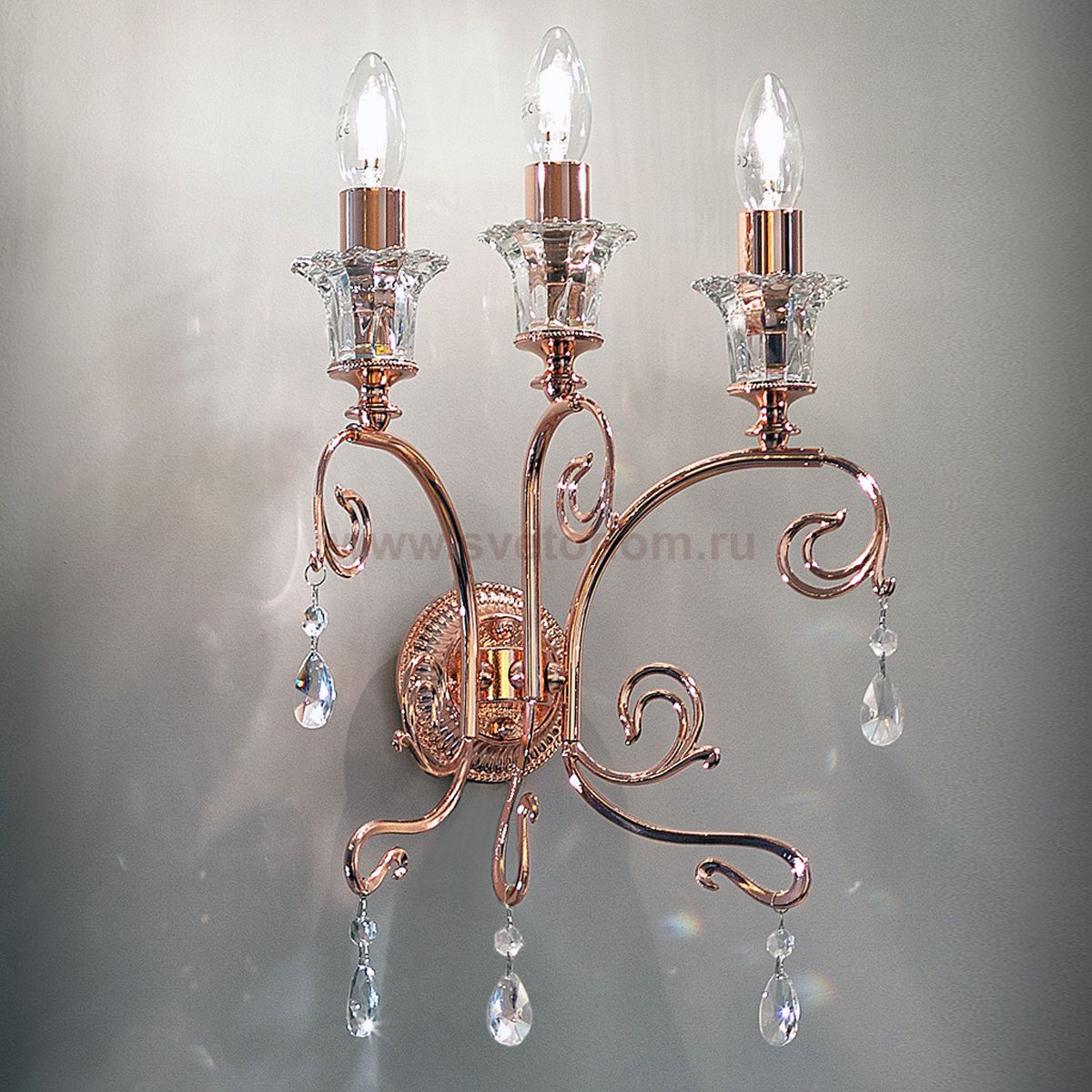 Настенный светильник Masiero CURL? A3 Brunito/Oro Lucido/Rame SW