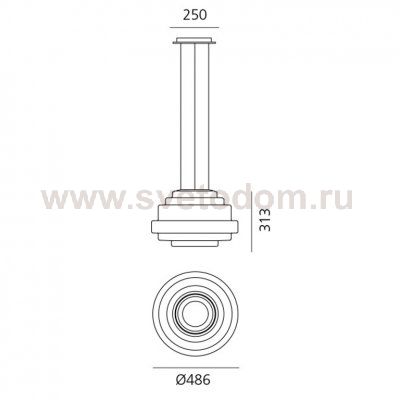 Подвесной светильник Artemide MetalizzedRust Reverso