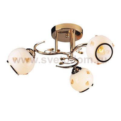 Светильник потолочный Moldi-CL60E27*3FGD металл, стекло E27*60W*3