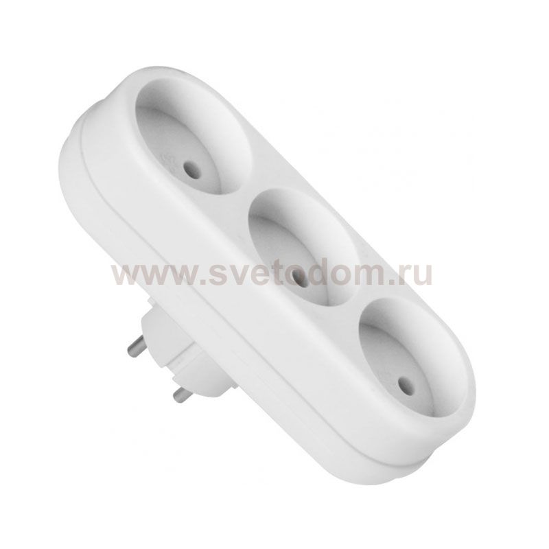 Разветвитель Navigator 94 697 NAD-L-3X-WH 3 гн. (в ряд) б/з