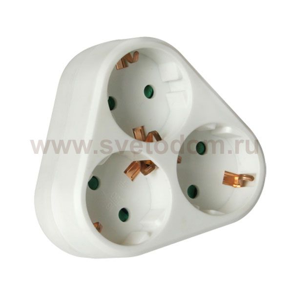 Разветвитель Navigator 94 693 NAD-S-3E-WH 3 гн. (треугольник) с/з