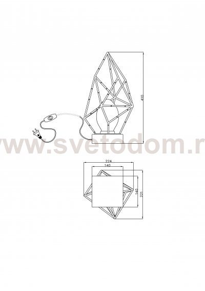 Настольная лампа Lucia Tucci NAOMI T4750.1 gold