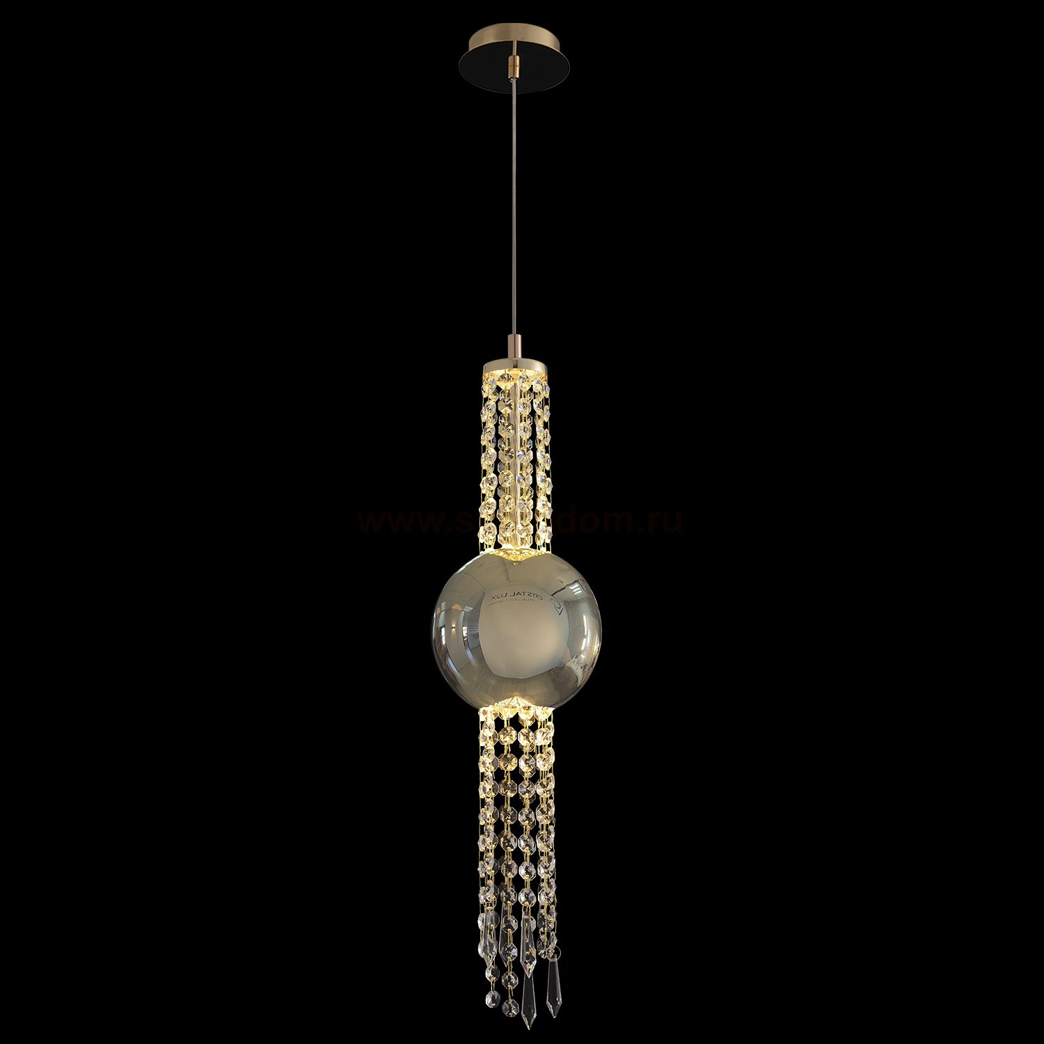 Светильник подвесной Crystallux NAVAJO SP3W LED GOLD NAVAJO