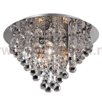 Светильник н/п CRISTAL 3хE14х60Вт. мет/стек. Хром NC37003/1