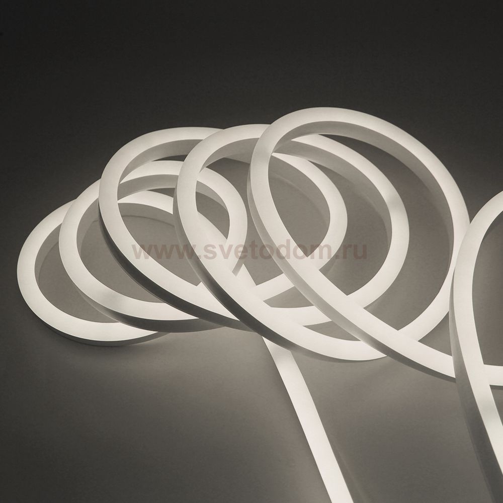 Неоновая лента светодиодная SMD 220В 2835, 120 LED/м, 6 Вт/м, 220В , IP65, Цвет: Нейтральный белый SWG NE-2180-220-6-NW-65