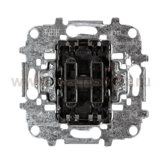 Механизм 2-х клавишного выключателя 10А 250В [NIE 8111] 8111