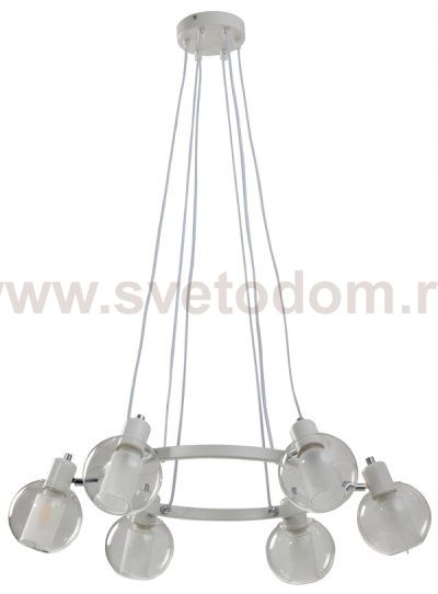 Люстра Sherley 6xE14x40Вт Белый сатин NN-600-006