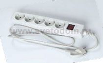 Удлинитель Navigator 94 153 NPE-05-300-ES-Gr 3х1 с/з с выкл. 5 гн. 3м