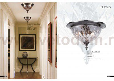 Светильник потолочный Crystal Lux NUOVO PL3 BRONZE (2550/103)