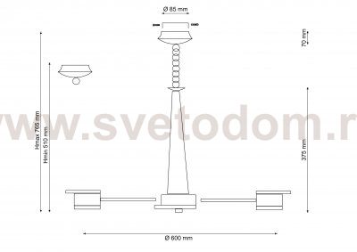 Светильник LED (светодиодный) Lucia Tucci Natura 069.6 Led