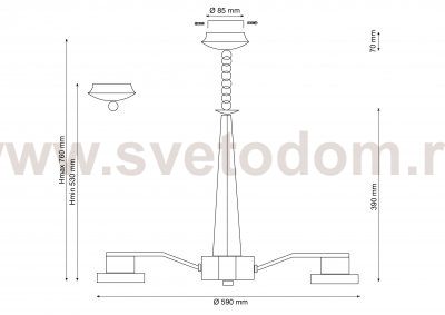Светильник LED (светодиодный) Lucia Tucci Natura 070.6 Led