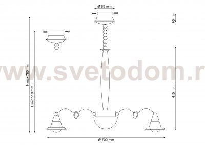 Светильник LED (светодиодный) Lucia Tucci Natura 154.8