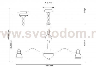 Светильник LED (светодиодный) Lucia Tucci Natura 159.8