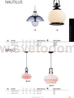 Светильник подвесной Arte lamp A8024SP-1CC NAUTILUS