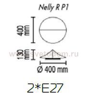 Потолочный светильник Nelly R P1 10 10s