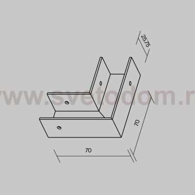 Комплектующие для уличной трековой системы Maytoni O-TR001-AC90 Комплектующие для уличной трековой системы Elasity IP